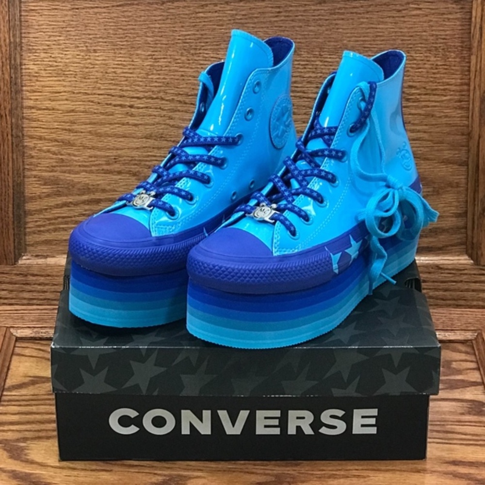 Converse CTAS Platform Hi Gnarly Blue‎ Shoes